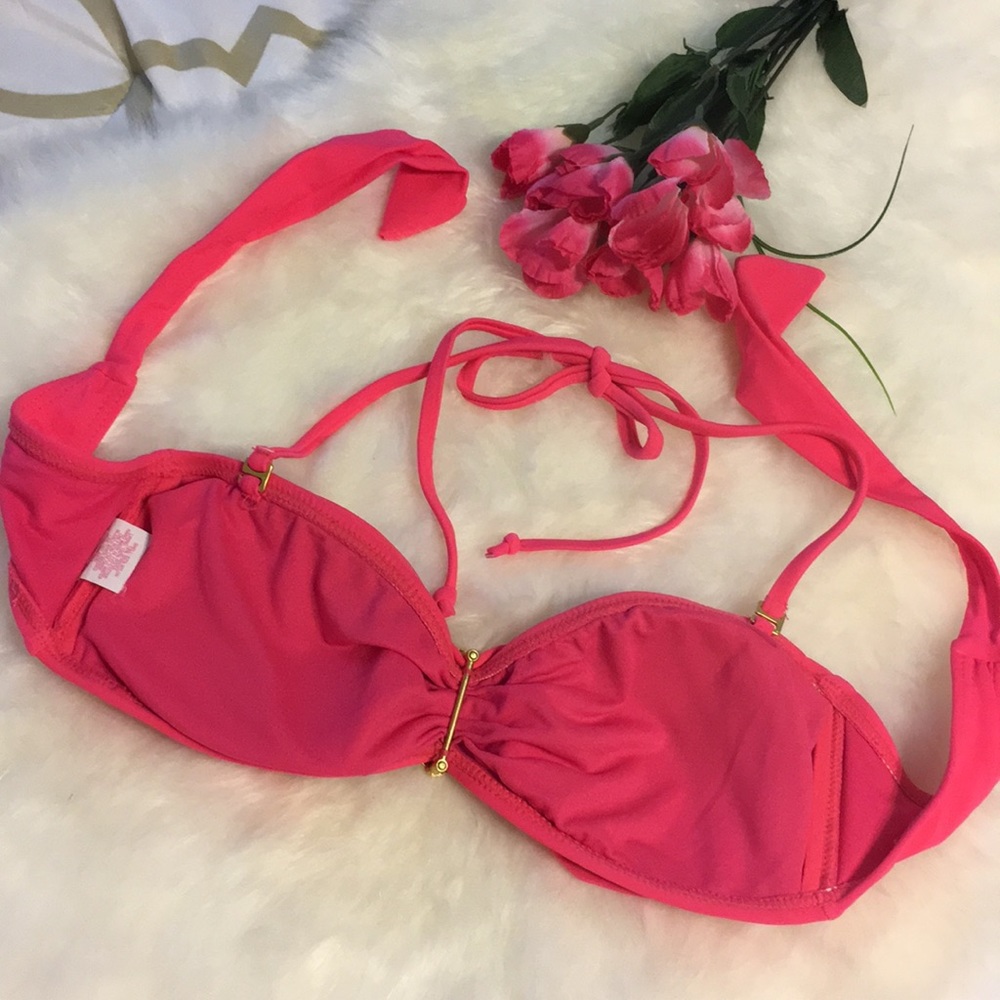 🌴 BEAUTIFUL Xhilaration Hot Pink Bikini Top - Picture 3 of 3